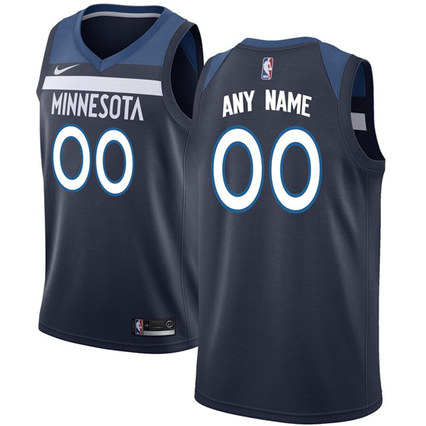 Men's Black Minnesota Timberwolves Active Player Custom Stitched Baksetball Jersey